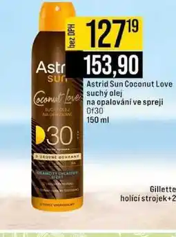 Jip Astrid Sun Coconut Love suchý olej na opalování ve spreji Of30 nabídka
