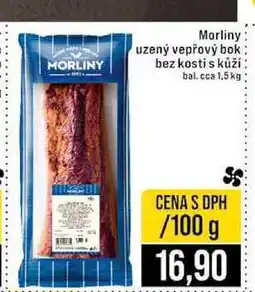 Jip Morliny uzený vepřový bok bez kosti s kůží bal.cca 1,5 kg 100g nabídka