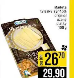 Jip Madeta tylžský sýr 45% original uzený Syraruv výběr plátky nabídka