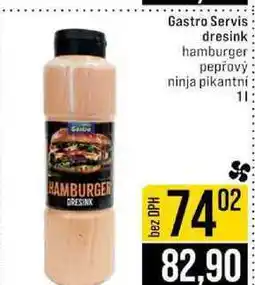 Jip Gastro Servis dresink hamburger pepřový ninja pikantní nabídka