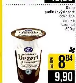 Jip Olma pudinkový dezert čokoláda vanilka karamel nabídka