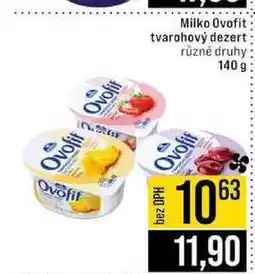 Jip Milko Ovofit tvarohový dezert různé druhy nabídka
