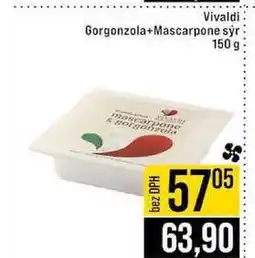 Jip Vivaldi Gorgonzola+Mascarpone sýr 150 g nabídka