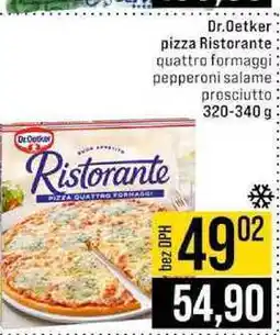 Jip Dr.Oetker pizza Ristorante quattro formaggi pepperoni salame prosciutto nabídka