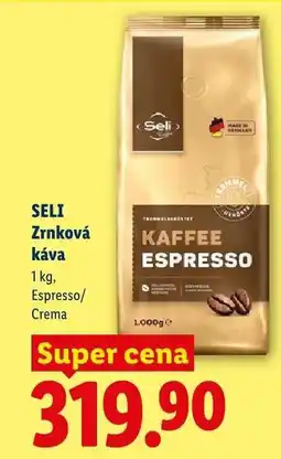 Lidl SELI Zrnková káva nabídka