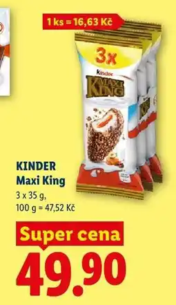 Lidl Kinder Maxi King nabídka