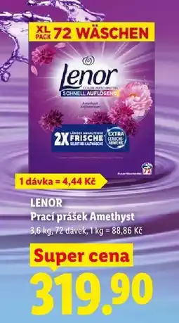 Lidl LENOR Prací prášek Amethyst nabídka