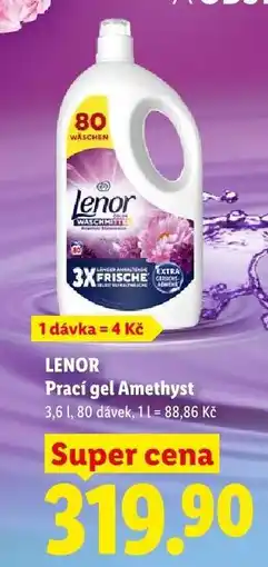 Lidl LENOR Prací gel Amethyst nabídka