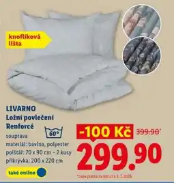 Lidl Livarno Ložní povlečení Renforcé nabídka