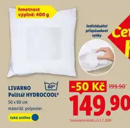 Lidl LIVARNO Polštář HYDROCOOL nabídka