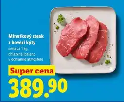 Lidl Minutkový steak z hovězí kýty nabídka