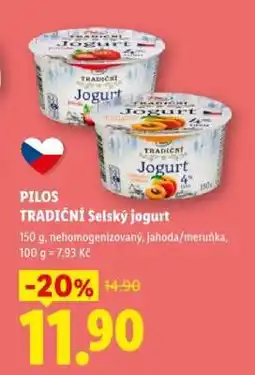 Lidl PILOS TRADIČNÍ Selský jogurt nabídka