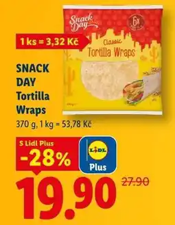 Lidl SNACK DAY TORTILLA WRAPS nabídka