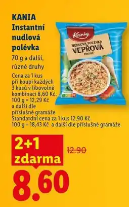 Lidl KANIA Instantní nudlová polévka nabídka