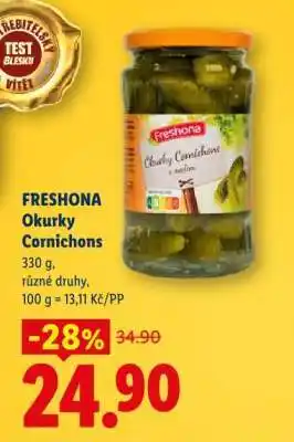 Lidl Freshona Okurky Cornichons nabídka