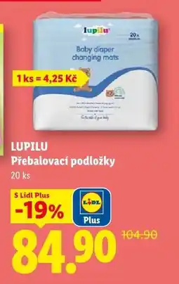 Lidl LUPILU PŘEBALOVACÍ PODLOŽKY nabídka