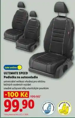 Lidl Ultimate Speed PODLOŽKA NA AUTOSEDADLO nabídka