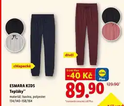Lidl ESMARA KIDS Tepláky nabídka