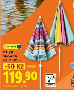Lidl CRIVIT SLUNEČNÍK nabídka