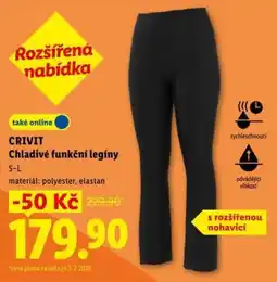 Lidl CRIVIT CHLADIVÉ FUNKČNÍ LEGÍNY nabídka
