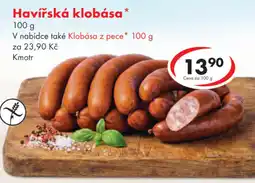 CBA Havířská klobása nabídka