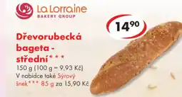 CBA Dřevorubecká bageta- střední nabídka