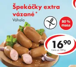 CBA Špekáčky extra vázané nabídka
