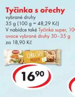 CBA Tyčinka s ořechy nabídka