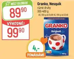 Globus Granko, Nesquik nabídka