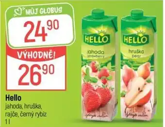 Globus Hello jahoda, hruška, rajče, černý rybíz nabídka