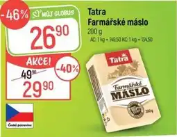 Globus Tatra Farmářské máslo nabídka