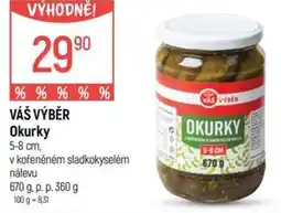 Globus VÁŠ VÝBĚR Okurky nabídka