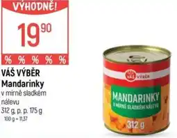 Globus VÁŠ VÝBĚR Mandarinky nabídka