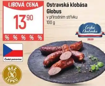 Globus Ostravská klobása Globus nabídka