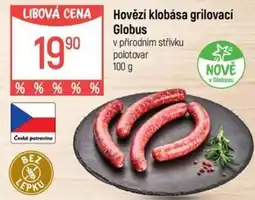 Globus Hovězí klobása grilovací Globus nabídka
