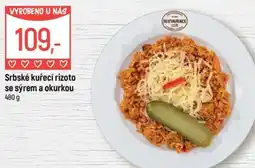 Globus Srbské kuřecí rizoto se sýrem a okurkou nabídka