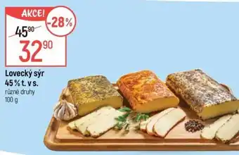 Globus Lovecký sýr 45% t.v s. nabídka