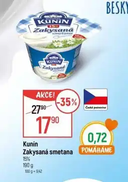 Globus Kunín Zakysaná smetana nabídka