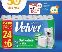 Globus Velvet toaletní papír nabídka