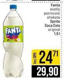 Jip Fanta exotic pomeranč shokata- Sprite Coca Cola original nabídka