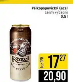 Jip Velkopopovický Kozel černý výčepni nabídka