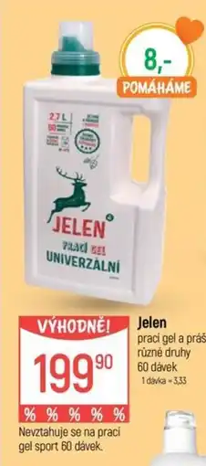 Globus Jelen prací gel a prášek nabídka