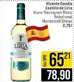 Jip Vicente Gandia Castillo de Liria Viura-Sauvignon Blanc Bobal rosé Monastrell Shiraz nabídka
