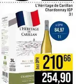 Jip L'Héritage de Carillan Chardonnay IGP nabídka