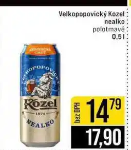 Jip Velkopopovický Kozel nealko polotmavé nabídka