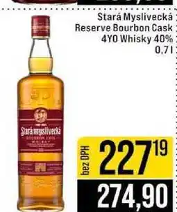 Jip Stará Myslivecká Reserve Bourbon Cask 4YO Whisky 40% nabídka