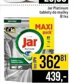 Jip Jar Platinum tablety do myčky 81ks nabídka