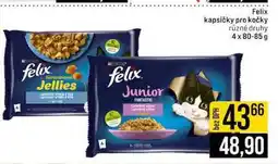 Jip Felix kapsičky pro kočky různé druhy 4 x nabídka