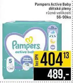 Jip Pampers Active Baby dětské pleny různé velikosti 56-90ks nabídka