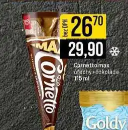 Jip Cornetto max ořechy čokoláda nabídka